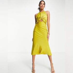 ASOS Yellow Midi Dress